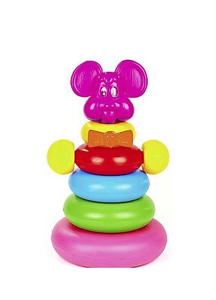 Игра-конструктор «мышка» с 5 кольцами 12019 (13) m toys