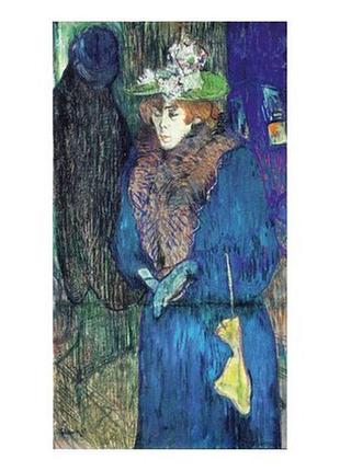 Листівка henri de toulouse-lautrec — jane avril enters the moulin rouge, 1892