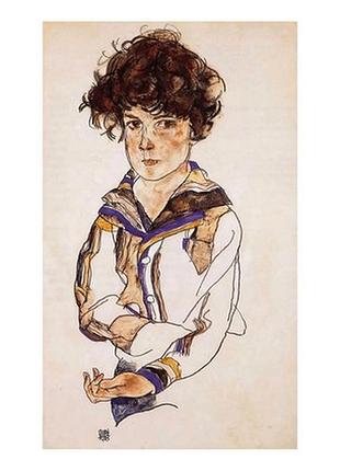 Листівка egon schiele - kleiner junge, 1918 (bleistift, wc und gouache auf papier