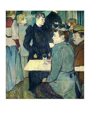 Листівка henri de toulouse-lautrec — a corner of the moulin de la gallete, 1892
