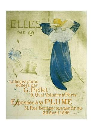Листівка henri de toulouse-lautrec — elles (portfolio cover), 1896
