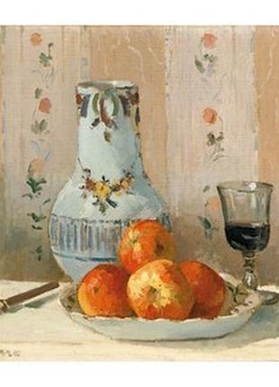 Листівка camille pissarro - still life with apples and pitcher, 1872