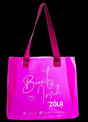 Сумка шопер zola beauty inside, 34*29 см, розовая