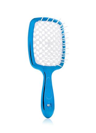 Расчёска для волос hollow comb superbrush plus mirror blue
