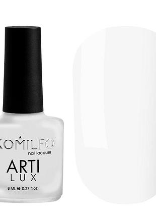 Лак для нігтів komilfo artilux 001 (білий, емаль), 8 мл