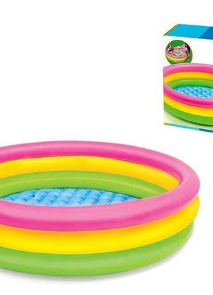 Intex бассейн 57422 np (6) яркий надувной детский бассейн 147х33см, 355 л, от 3 лет