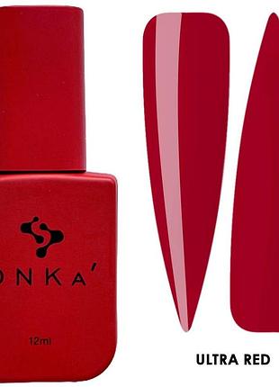 Гель-лак dnka’ gel polish ultra red, 12 мл