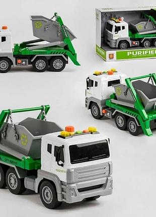 Коммунальная спецтехника wy 821 a (18) с эффектами света, звука и помповым механизмом в коробке