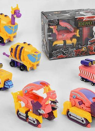 Игрушечный динозавр-трансформер dinotrux 21035 (36) три варианта в упаковке