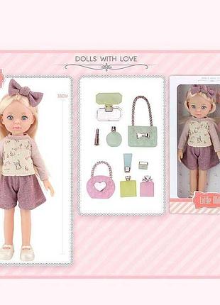 Игровая кукла 91099 j (36) с комплектом одежды и аксессуаров, высота 33 см