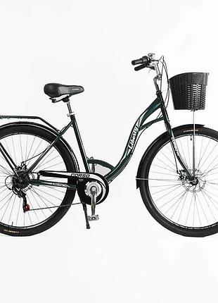 Детский городской велосипед corso «liberty» 28’’ lr-28193 с легким управлением