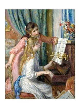 Листівка pierre-auguste renoir — two young girls at the piano, 1892
