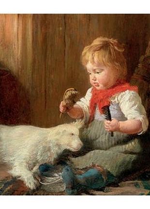 Открытка the young hairdresser