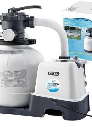 Intex экологический песочный насос qx2100, 7 900 л/ч, хлор 7 г/ч, 35 кг