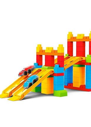 Гранд конструктор 6825 (3) "technok toys" з 90 деталей та 2 машинками в оригінальній коробці