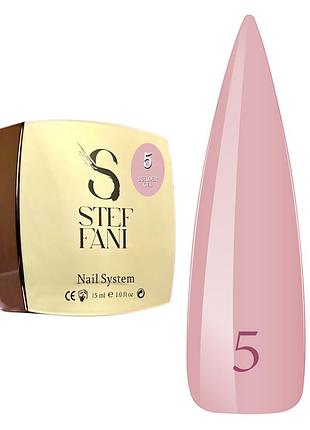 Гель для нігтів builder gel steffani 05 молочно-рожевий, 15 мл