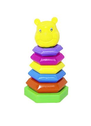 Гр піраміда-гойдалка 'ведмідь' 13150 (18) від m-toys – розвиваюча іграшка для дітей
