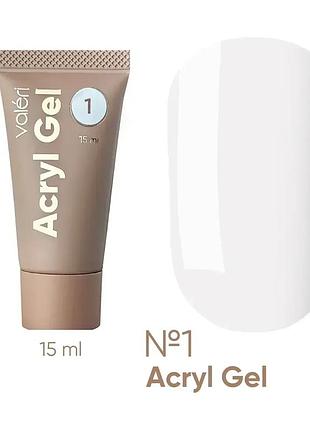 Акригель (полигель) acryl gel №1 valeri, 15 мл (тюбик)