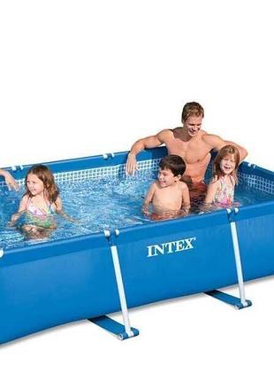 Intex басейн каркасний 28272 np прямокутний для дітей 6+, 300x200x75 см 3834 л