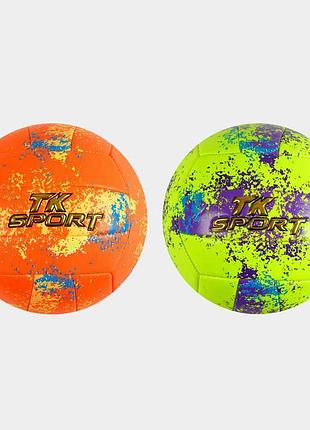 Игровой мяч c 60991 (60) «tk sport» 2 вида, мягкий материал pvc, вес 280-300 г, размер №5 для детских игр