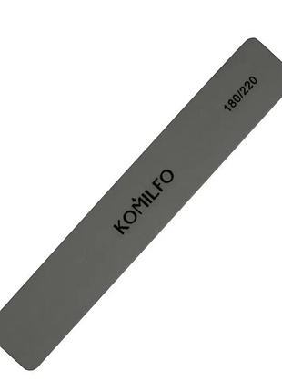 Шліфувальник komilfo прямокутний сірий 180/220, 18 см