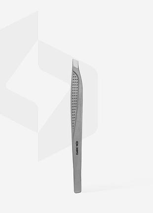Пинцет для бровей staleks classic 15 type 3 (широкие скошенные кромки)
