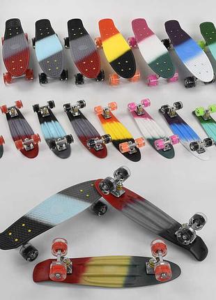 Пенни борд best board с 40309 (8) с led подсветкой, 56 см, 8 цветов