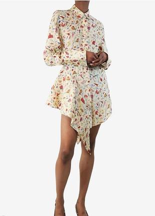 Креативная рубашка/платье off white