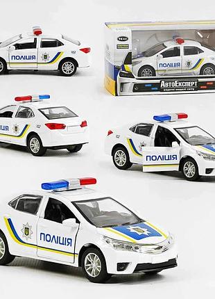 Металлопластиковая игрушечная машинка тк 0499 (192/2) «автоэксперт», масштаб 1:36, с инерционным механизмом, световыми эффектами,