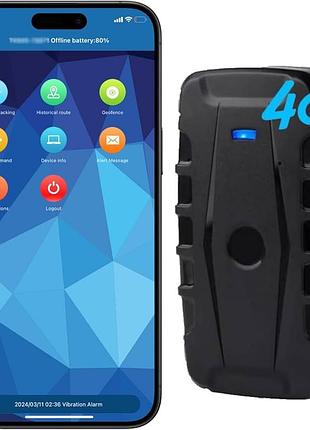 Gps-трекер winnes 4g tk918 для транспортних засобів, магнітний gps-трекер у режимі реального часу з акумулятором 20000 маг
