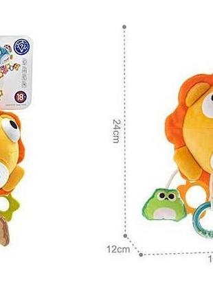 Интерактивная игрушка he 0563 (36) с мелодией, световыми эффектами, резиновыми прорезывателями, зеркальцем, пальчиковыми играми,