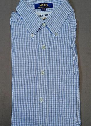 Воротник 41 см Tommy hilfiger size 16-35 в клетку сорочка club twill 100% cotton tailored in honduras