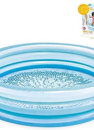 Intex маленький каркасный бассейн np (6) 147х33см, объём 330 л