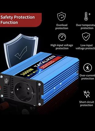 Новый преобразователь напряжения 12/220v talaliken 1600w чистая синусоида