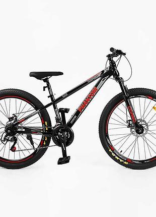 Детский спортивный двухколесный транспорт corso 26" «phantom» ph-26170