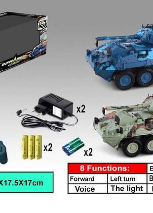Игровой набор боевых танков 333 zj 11 с вращающимися башнями и звуковым сопровождением
