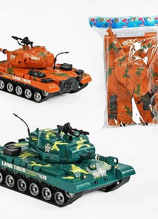 Игрушечный танк h 888-1 (36/2) с инерционным механизмом, подвижной башней и автоматом