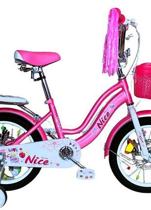 Велосипед 2-х колесный 16" corso nice nc-16306 для юных путешественников