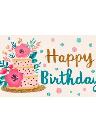 Фольгированный аксессуар для детских праздников «happy birthday!» т-151у (1) «jumbi»