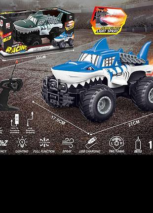Игровой автомобиль zj 238-86 a (24) 2 цвета, аккумулятор 3.7 v, пульт, масштаб 1:16, подсветка, парогенератор, резиновые шины, в