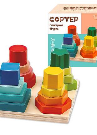Развивающая деревянная игрушка wtoys 36801 (36), 12,5х12,5 см