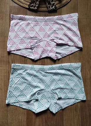 Комплект бавовняних трусиків шортиків 2 шт h&m