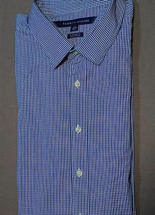 Воротник 47 см Tommy hilfiger sizexl в клетку рубашка custom fit 
97% cotton 3% elastane