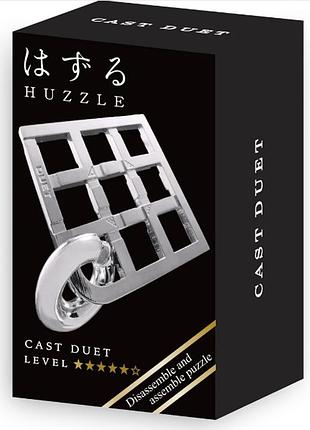 Міні головоломка для дорослих hanayama дует huzzle duet silver 5 рівень