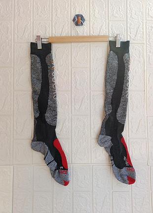 Чоловічі лижні спортивні шкарпетки falke x-socks salomon merino ski/для зимового спорту/лиж/гір/теплі/з вовною мериносу/меринозимових/сноуборду