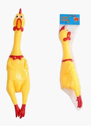 Антистрессовая игрушка f 43709 (160) «петух» со звуковым эффектом в сетке