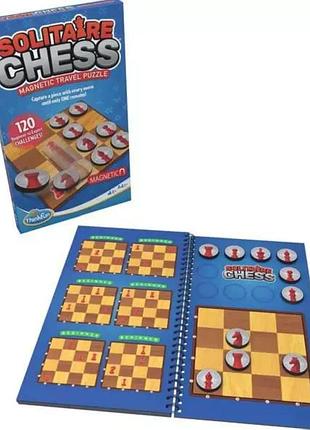 Логічна дорожня гра solitaire chess magnetic travel puzzle шаховий пасьянс