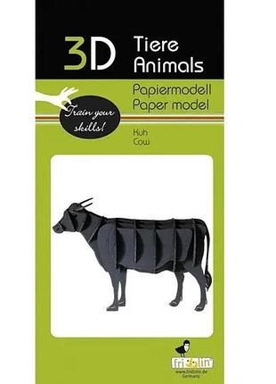 3d модель з картона корова fridolin 2