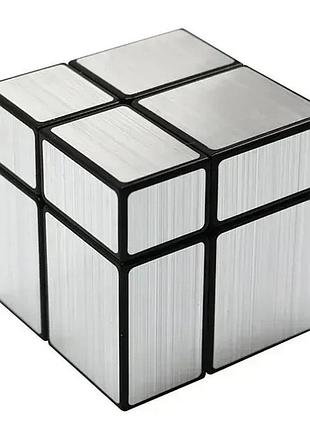 Зеркальный кубик yj 2х2 mirror cube black silver