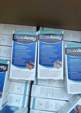 Силіконовий пластир від шрамів та рубців scaraway silicone scar sheets. 3,8см х 7,6см 6шт
